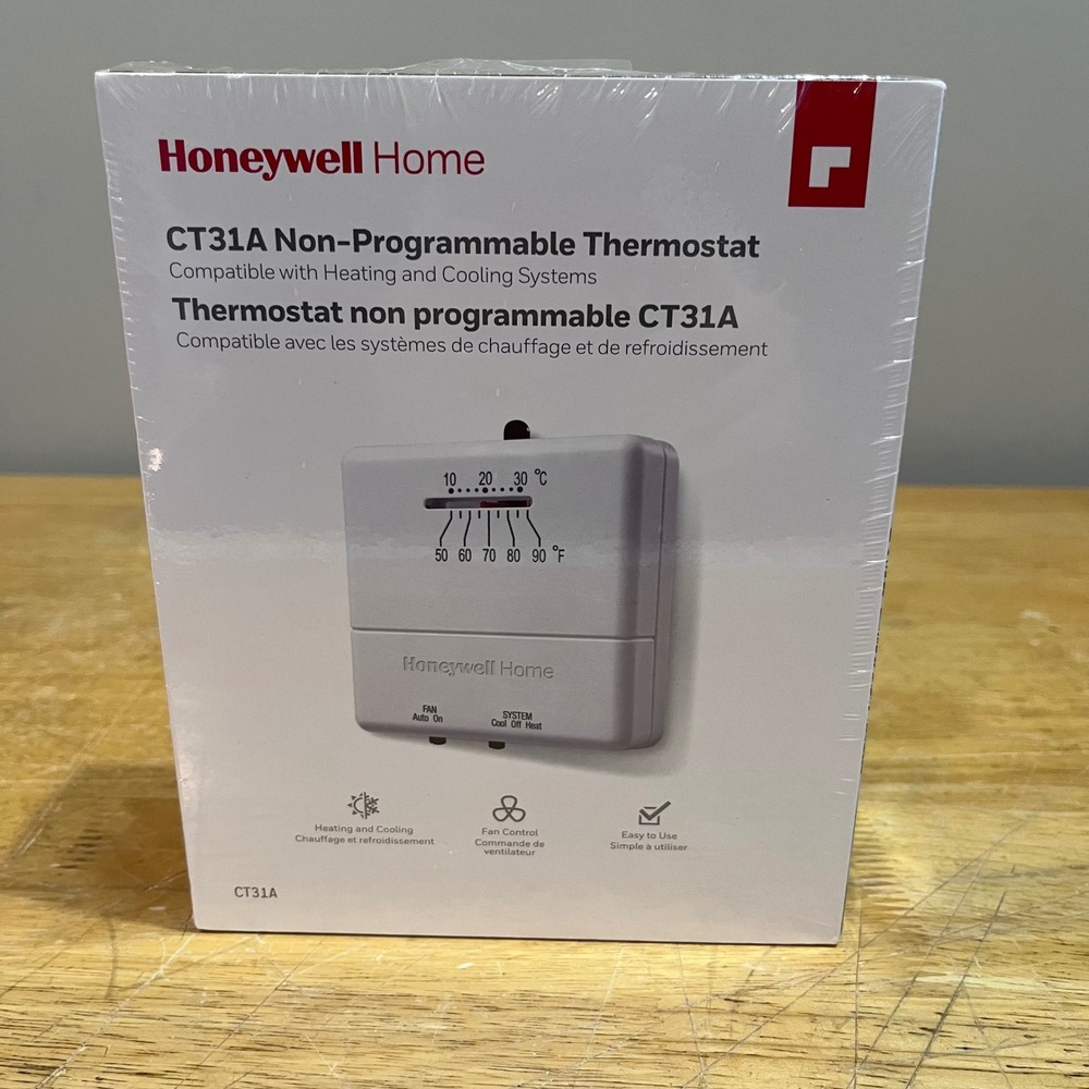 Honeywell Home CT31A Non-Programmable Thermostat Heating Cooling CT31A1003 NEW‎